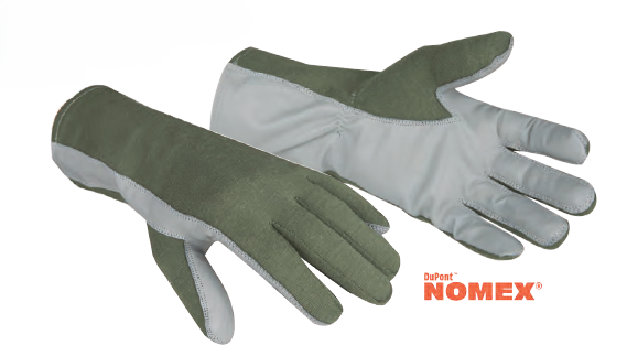 GLOVES, SAGE NOMEX/LEATHER PALM FLIGHT