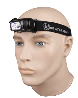 HEADLAMP, MULTI FUNCTION WITH STROBE, BLK