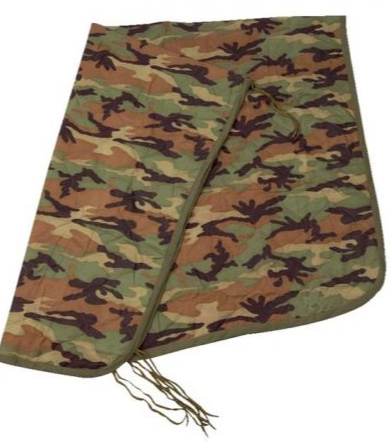 PONCHO LINER, GI SPEC W/P CAMO, ONE SIZE