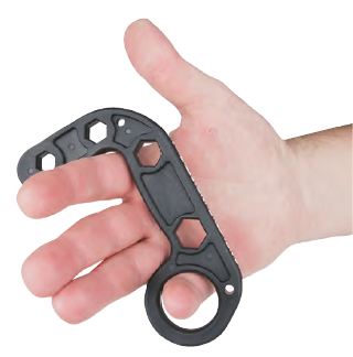 TOOL, SELF DEFENSE IMPACT KERAMBIT, BLK